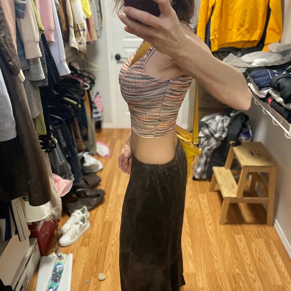 Multi color mock neck sleeveless top - Picture 3 of 4